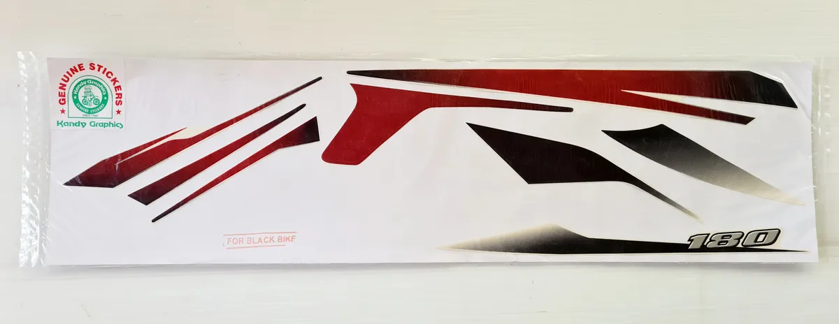 Bajaj Pulsar 180 New 2015 Black Bike - Red Sticker — PULSAR sticker, Sri Lanka